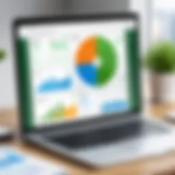 Interface showcasing QuickBooks dashboard