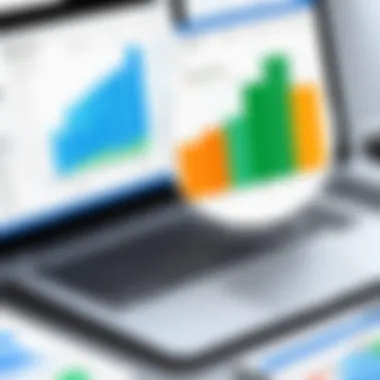 Graph illustrating financial data management