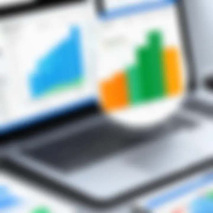 Graph illustrating financial data management