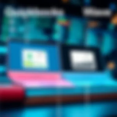 User interface comparison of QuickBooks and Wave