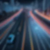 A visual representation of route optimization in logistics