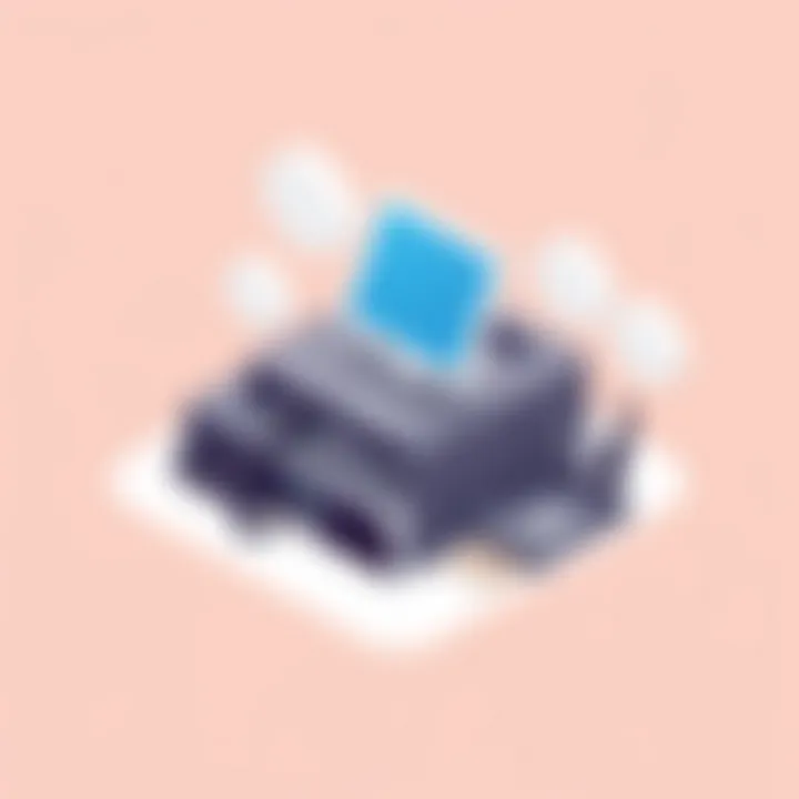 Visual representation of hardware components for a fax server