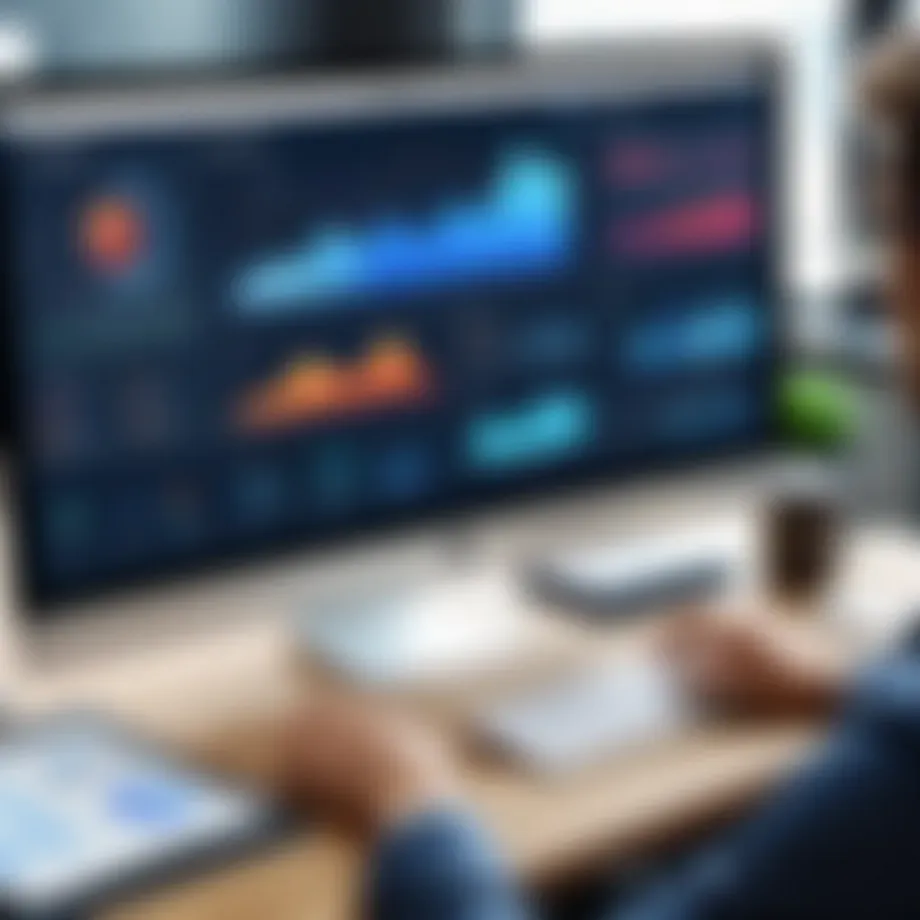 Overview of Smart Office CRM interface showcasing data analytics features