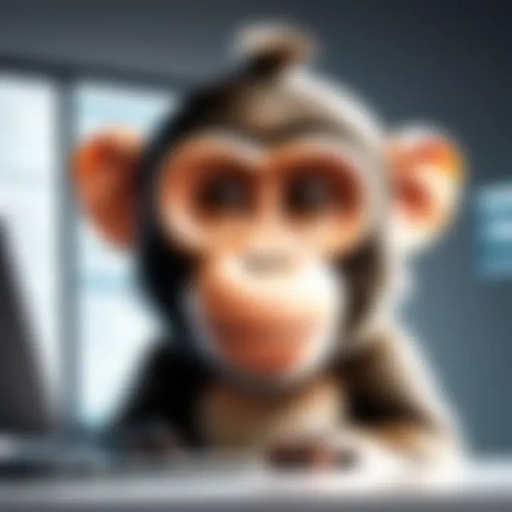 Business professionals utilizing Survey Monkey for data collection