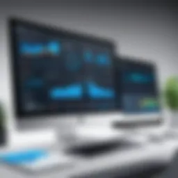 Visual representation of AML software dashboard showcasing analytics and reporting tools