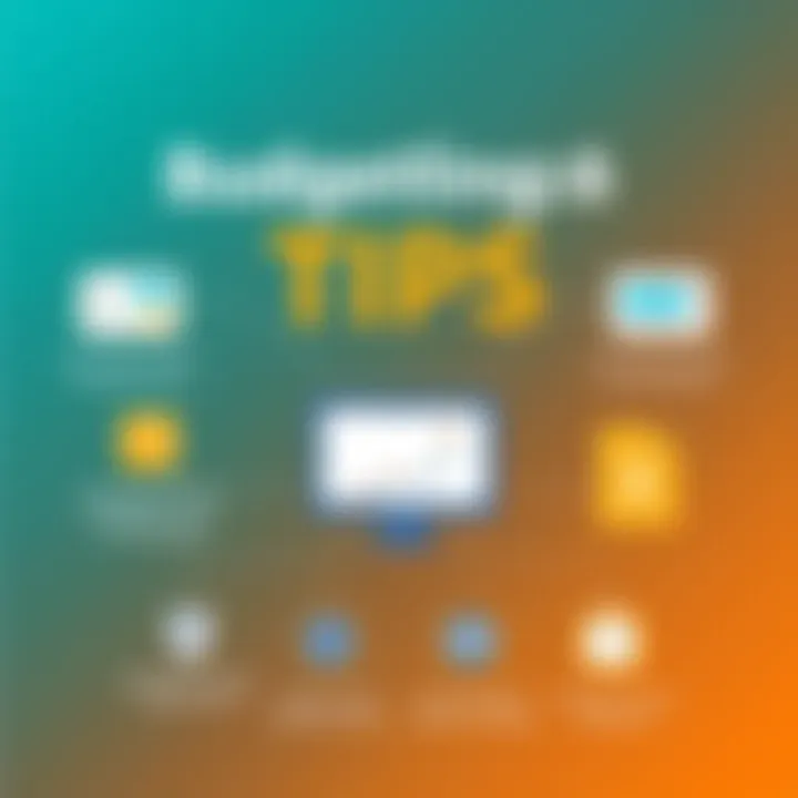 Infographic summarizing budgeting tips for Amazon SageMaker users