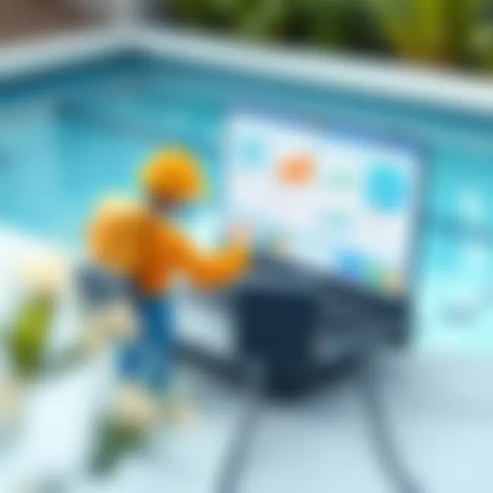 Integrating software into pool service operations