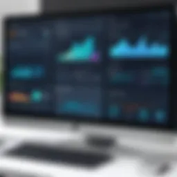 Visual representation of marketing automation dashboard
