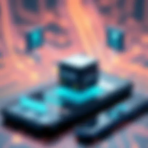 Conceptual illustration of virtual machine technology on smartphones